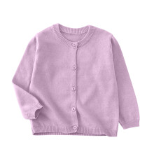 Toddler Girls Boys Sweater Cardigan Long Sleeve Button Down Solid Knit Cardigan School Uniforms Purple 2-3 Years