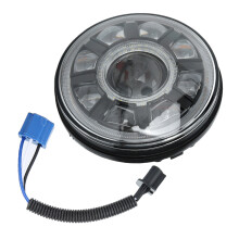Heat Dissipation LED Headlights7Inch Waterproof Design Plug And Play Halo Angel Eyes DRL Amber Turn Signal Headlights For Harley Jeep Vehicles
