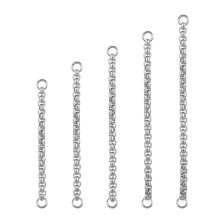 5/7Pcs Surgical Steel Nose Chain for Women Double Nostril Piercing Chain Jewelry-A-5PCS