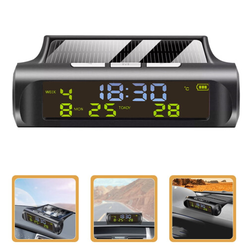 1Pcs for Car Dashboard with Digital Display and Thermometer Function