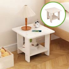 Modern Small Side Table, Compact Bedside Table or Sofa End Table, 30cm Cube Storage Shelf for Living Room, Bedroom, Apartment, 1 Piece