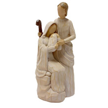 8.1" Handcrafted Nativity Set – Resin Holy Family Statue, Indoor Christmas Decor, Religious Gift for Family, Compatible with Christian Home