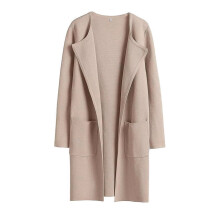 Damesvest met open voorkant, gebreid, lichtgewicht, casual, lange wollen jas, vest, trui, jasje, jas, herfst bovenkleding 2025