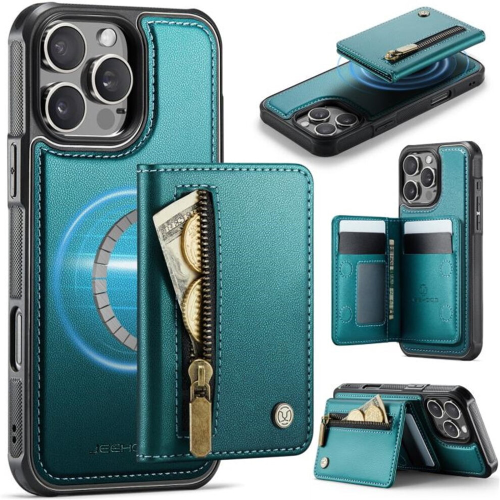 Iphone 14 Magsafe Case: Pu Leather Wallet With Card Holder, 9336866133424
