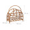 Rattan Newspaper Rack - 2 Compartments, Natural Charm 3