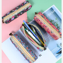 Forest Wind Elegant Pencil Bag Korean Stationery Bag Canvas Pen Pouch Home Office Stationery Storage Bag Stylish Pencil Bag For Home Office Use