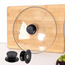 Universal Pot Lid Handle Knob, Heat-Resistant & Anti-Static, Easy-Grip Replacement for Cookware & Bakeware Lids (Black)