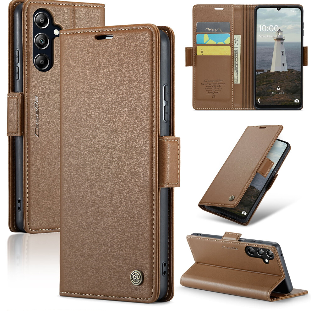 Caseme Leather Wallet Case For Compatible With Samsung Galaxy A16 5G Â Rfid Blocking, Magnetic Clasp, Kickstand, Card Holder 9558633003376