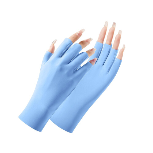 Dame UPF50+ fingerløse solhandsker – nylon/spandex, 1 stk.