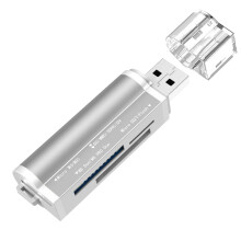 Dreamyjuly Card Reader Adapter Multi Function High Speed Card Reader for Phone & Pc — Sd/Tf(Microsd)/Ms Memory Card Reader Car & Camera Compatible