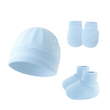 Necessity Comfortable Cotton Hat with Gloves & Socks Breathable Infant Wear Set Accessories for Baby