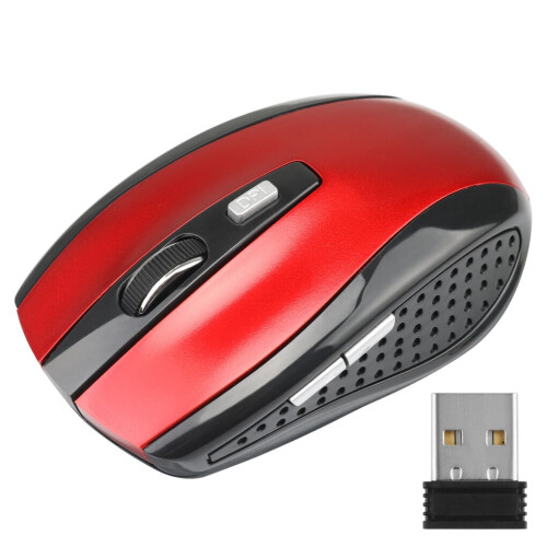 Adjustable DPI Mouse 2.4GHz Wireless Mouse 6 Buttons Optical Gaming Mouse Gamer Wireless Mice with USB Receiver for PC Computer