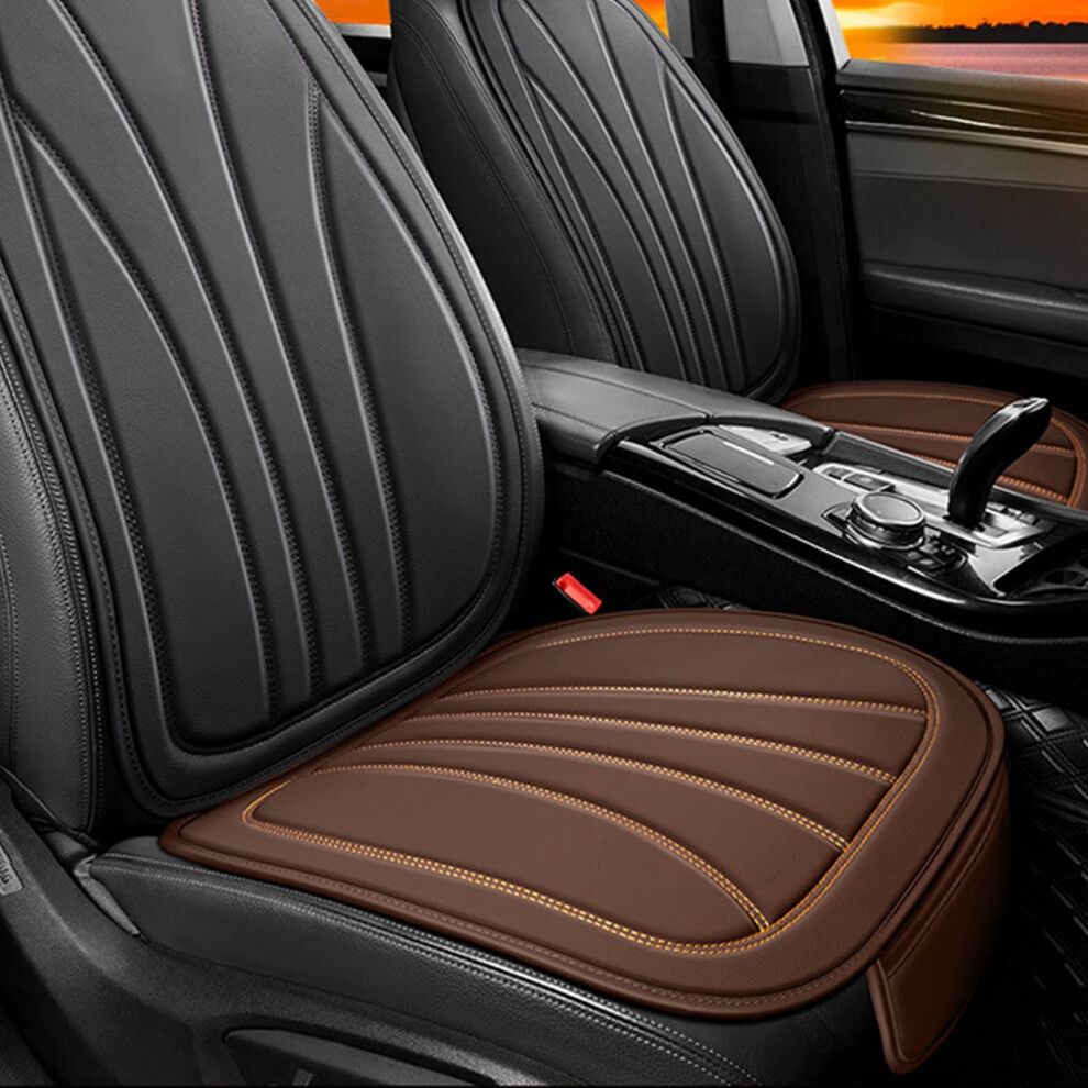 Wzxpwt Car Seat Cushion Â All-Season Leather Pad With Breathable Mesh, Full Surround Design, Compatible With Most Cars 9485826593300