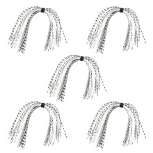 Fishing Skirt for Lures Silicone jigs Skirt Fishing Skirt Baits Fishing jigs Baits Skirt 5 Bundles Trout Fishing Skirt Set