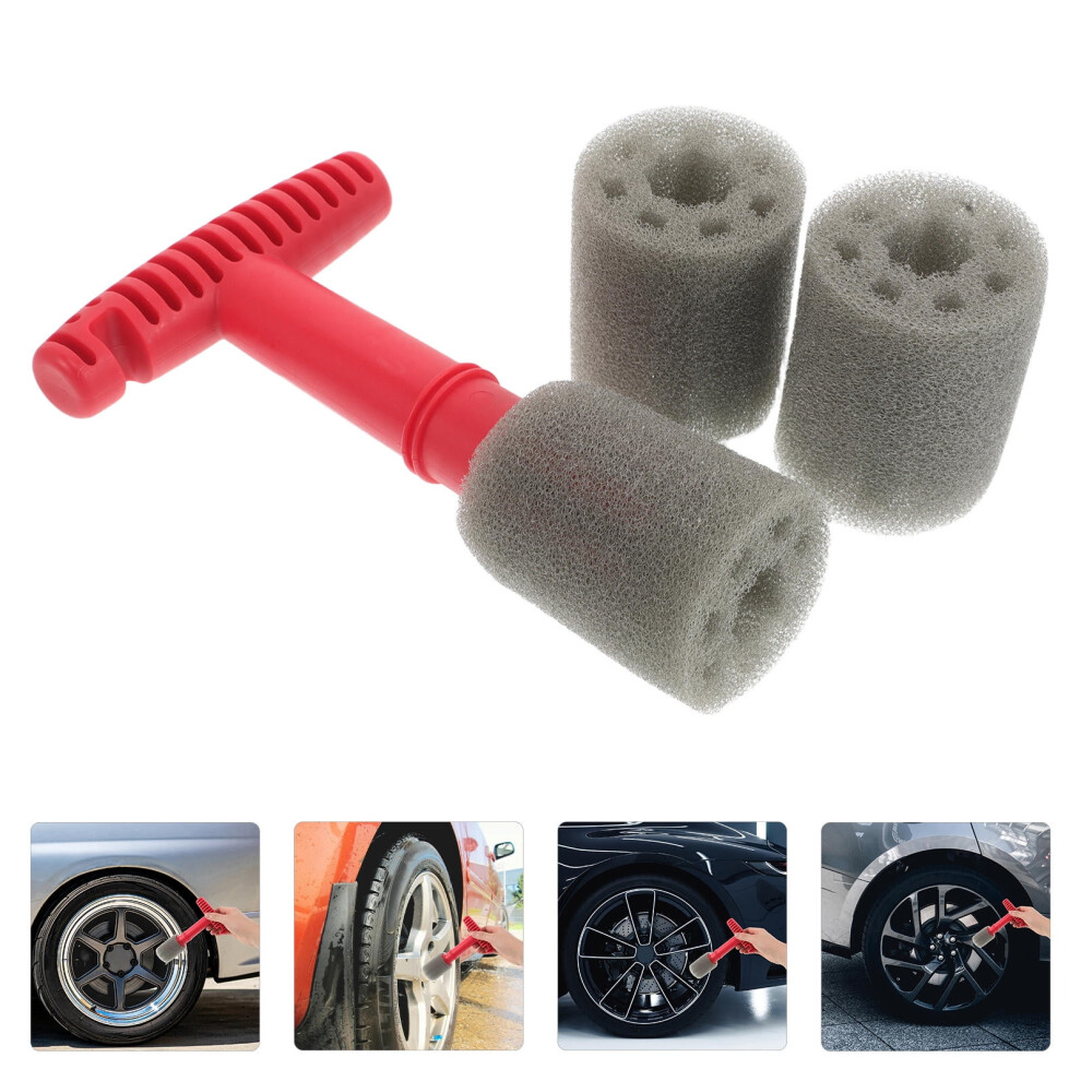 1Set Automotive Wheel Nut Detailing Brush With Sturdy Bristles And Comfortable Grip 9193271792710