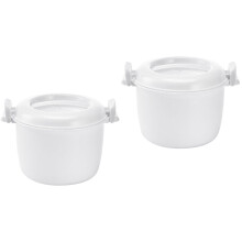 Cuiseur Ă riz micro-ondes multifonctionnel pratique (lot de 2)