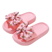 Flickor Tofflor Sommar Flip-flops Kudde Tjock Sula Stor Rosett Platå Moln Sandaler Rosa 8-9 År