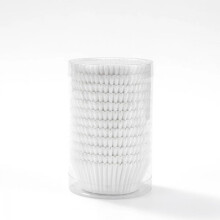 100-300 unidades de forminhas descartáveis brancas para cupcakes, de papel próprio para alimentos, ideais para assar cupcakes, muffins e outros