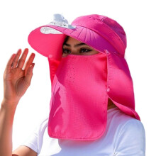 Opvouwbare UV-zonnehoed voor dames met waaier – Stijlvol en functioneel voor alle seizoenen, geschikt voor buitenactiviteiten.