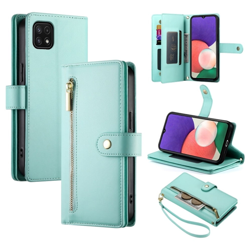 Wallet Case For Samsung Galaxy F42 5G And A22 5G Green 9152228002791