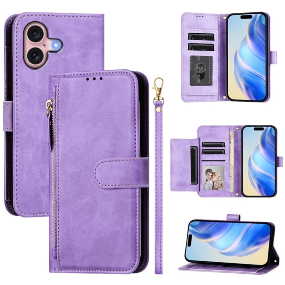 Iphone 16 6.1-Inch Leather Wallet Case With Multi-Card 9152228003798