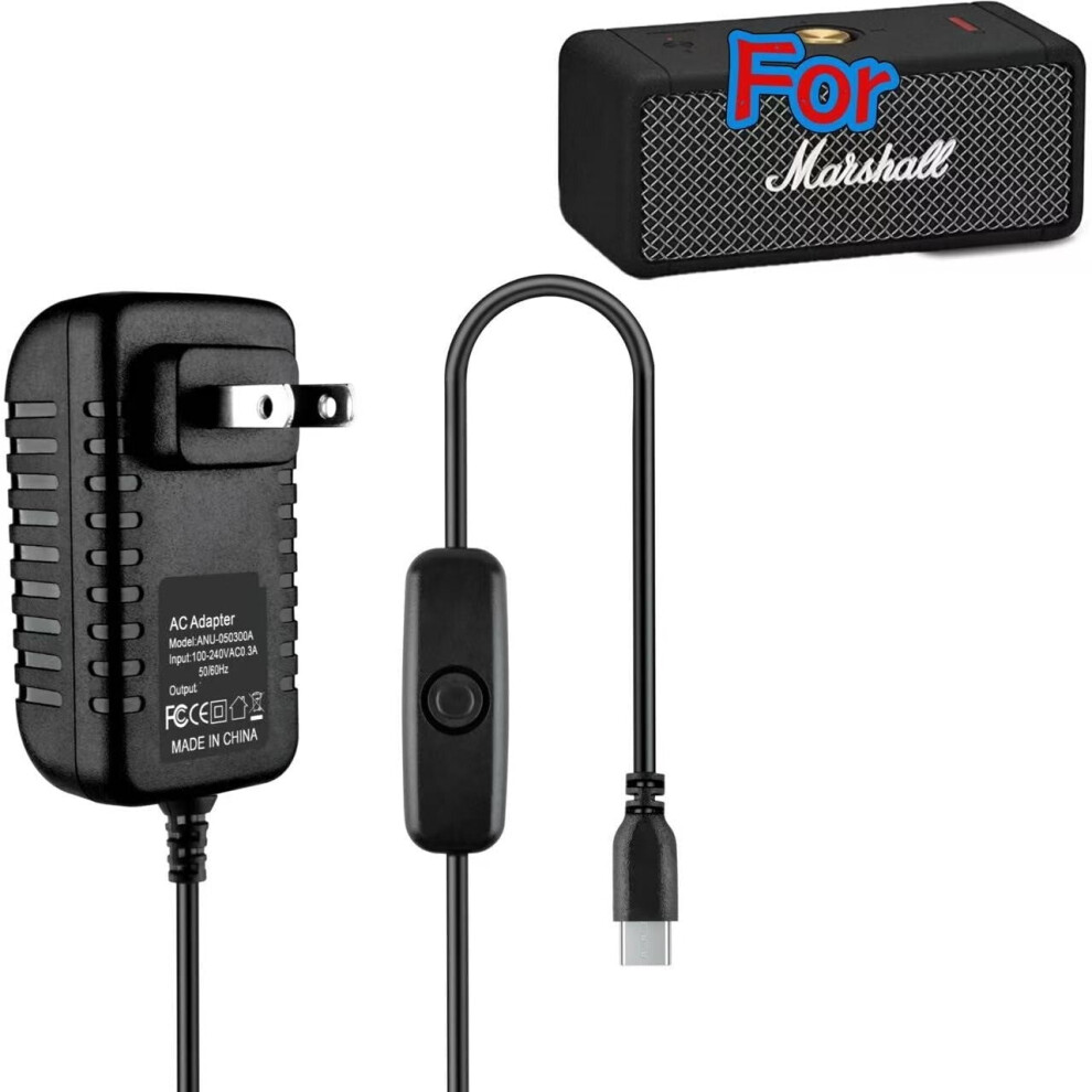Ac Adapter For Marshall Emberton Bluetooth Speaker 9152228005303