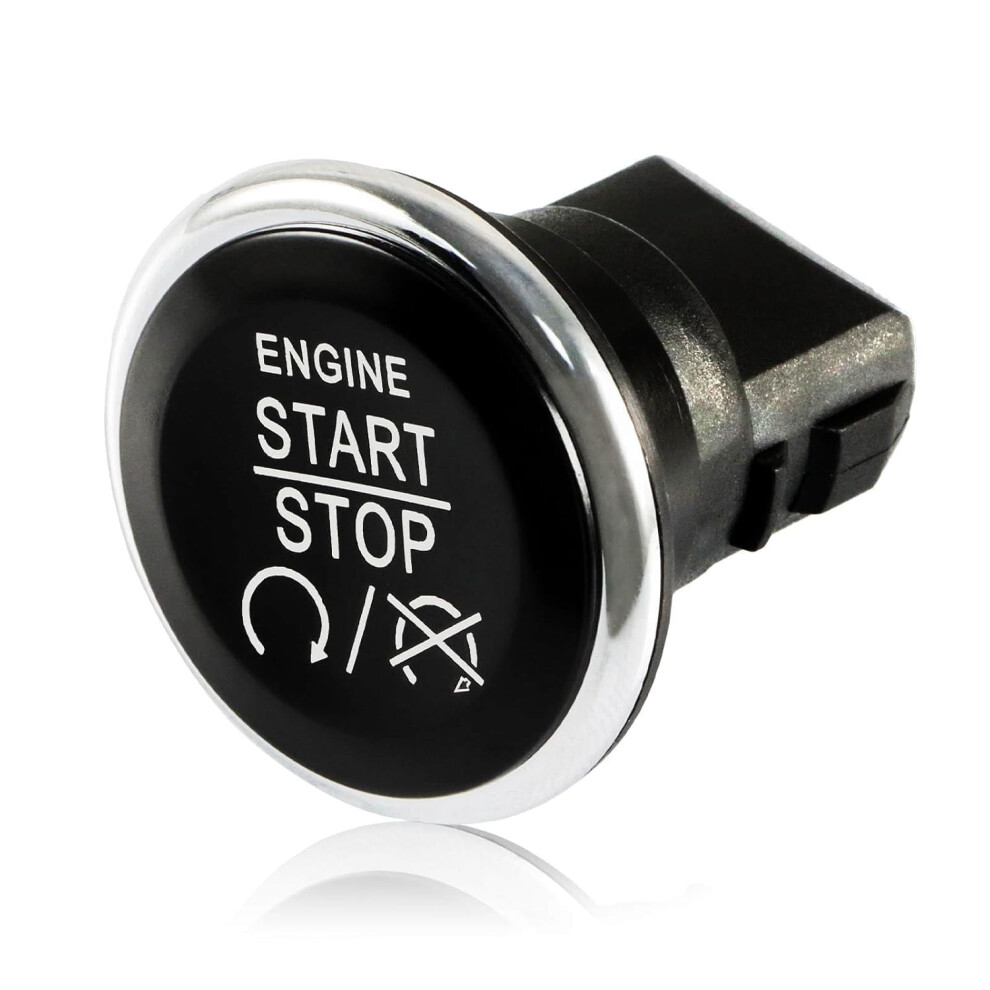 Keyless Ignition Push Button Engine Start Stop Switch Compatible With Chrysler 300 Dodge Challenger Charger Jeep Commander Grand Cherokee 9418476652387