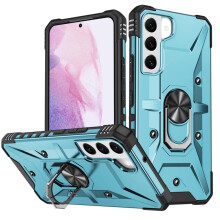 Case for compatible with Samsung Galaxy S20 FE 5G Military Grade Shockproof Magnetic Attachment with Stand Case Cover,Light blue,For Galaxy S20 FE 5G