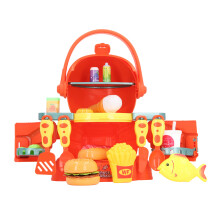 Interaktives Orangen-Fast-Food-Spielset für Kinder – ABS-Simulationsküche Spielzeug