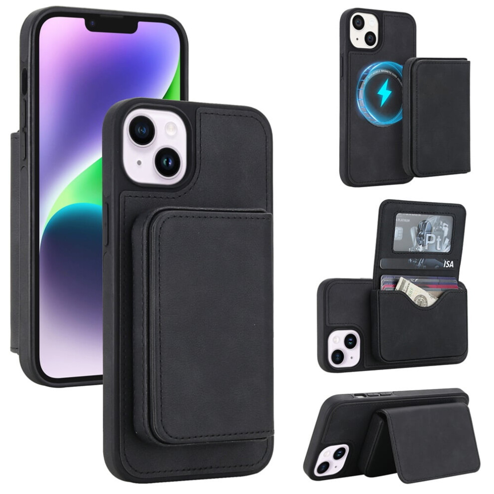 Rfid-Blocking Leather Iphone 15 Case With Magsafe Kickstand 9152228006683