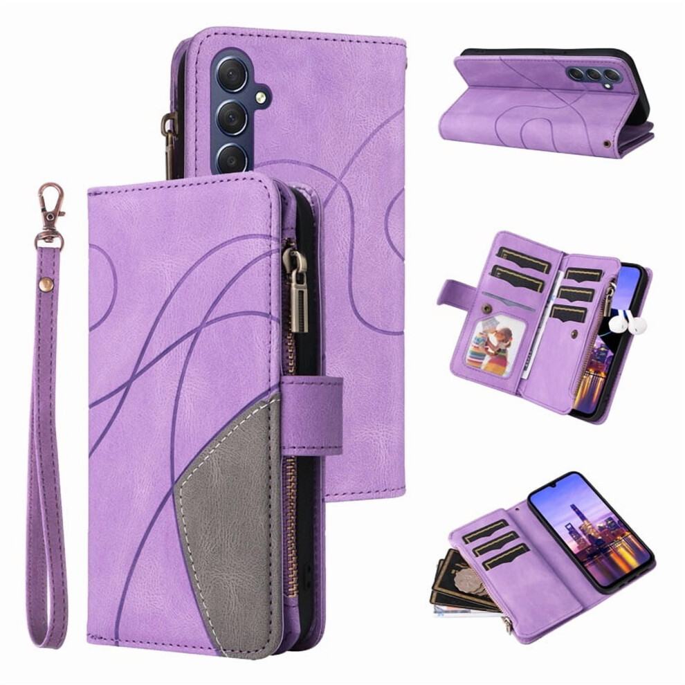 Pu Leather Wallet Case For Samsung Galaxy A16 5G Purple 9152228003040