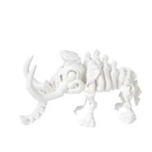1pc 11.5CM 3D printed figurines of movable elastic mammoths, simulation of contracted joints and movable integrated model handicrafts