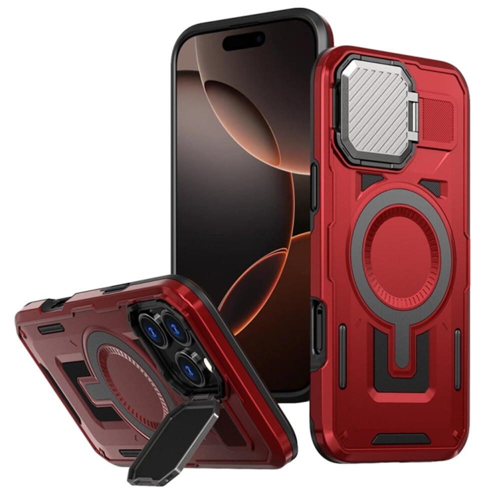 Iphone 16 Pro Max Rugged Magnetic Case 6.9 Inch Red 9152228007086