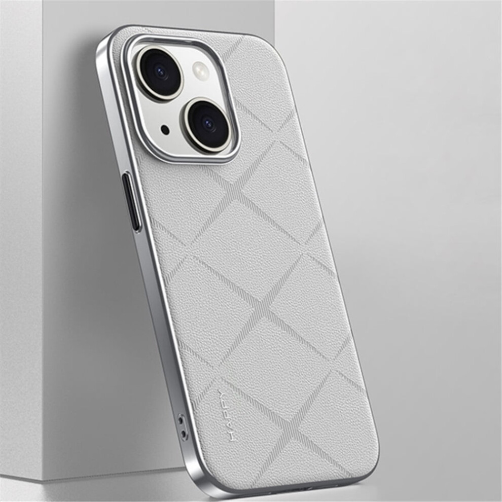 Iphone 14 Case Plain Leather Shockproof Anti-Fingerprint 9170372614653