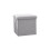 Grey Gray Foldable Storage Stool For Small Spaces With Versatile Use And Easy Maintenance 1