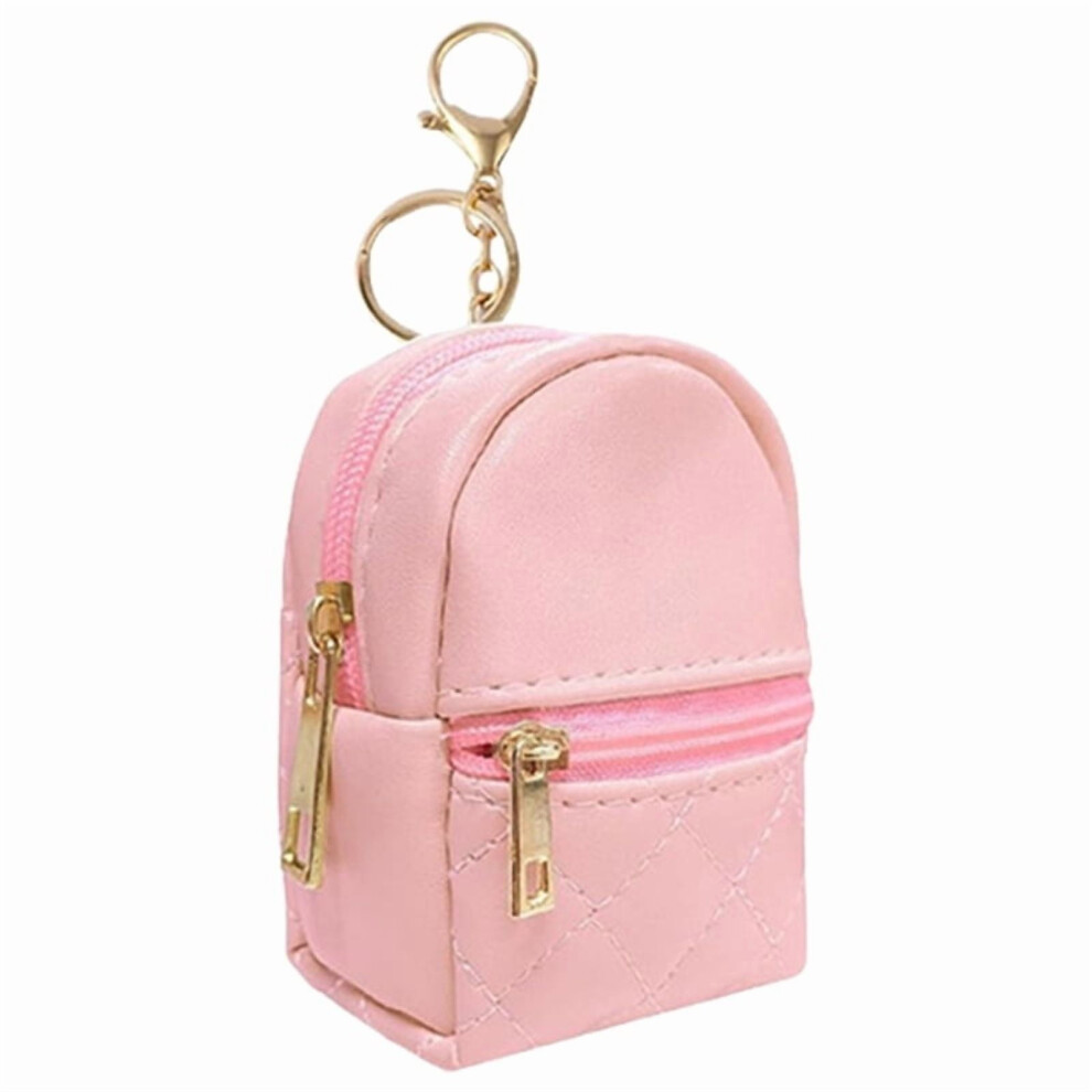 Small Backpack Keychain Cosmetic Storage Bag for Women Lipsticks Holder Travel Makeup Organizers Elegant Color