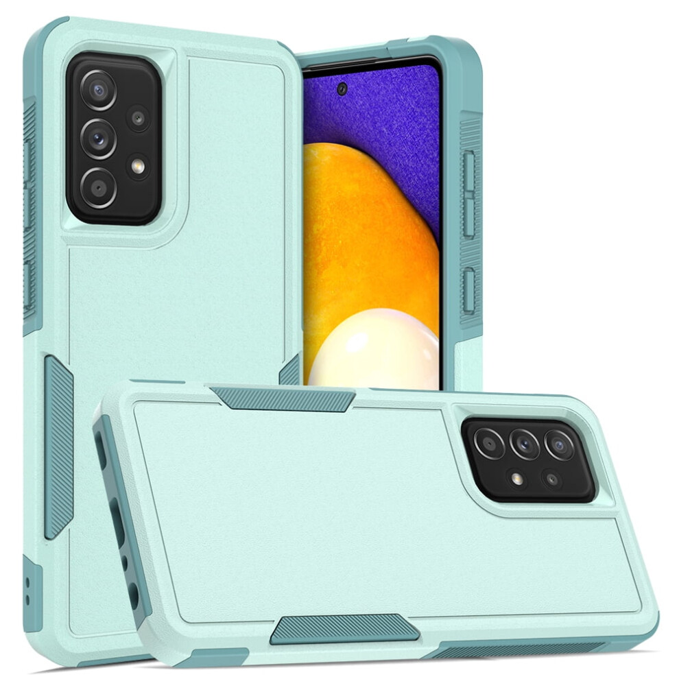 Defender Case For Compatible With Samsung Galaxy A52 4G/5G Â Heavy Duty, Dustproof, Shockproof, Non-Slip, Light Green 9152228491380