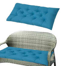 Indoor/Outdoor Bench Cushion, Swing Cushion, Thicken Patio Bench Rocking Seat Pad for Lounger Garden Patio Lounger Bench,19.7(W)x39.4(L), Blue
