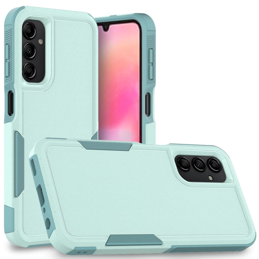 Defender Case For Compatible With Samsung Galaxy A24 Â Heavy Duty 1-In-1 Rugged, Dustproof, Shockproof, Non-Slip Protective Cover, Light Green 9152228492219