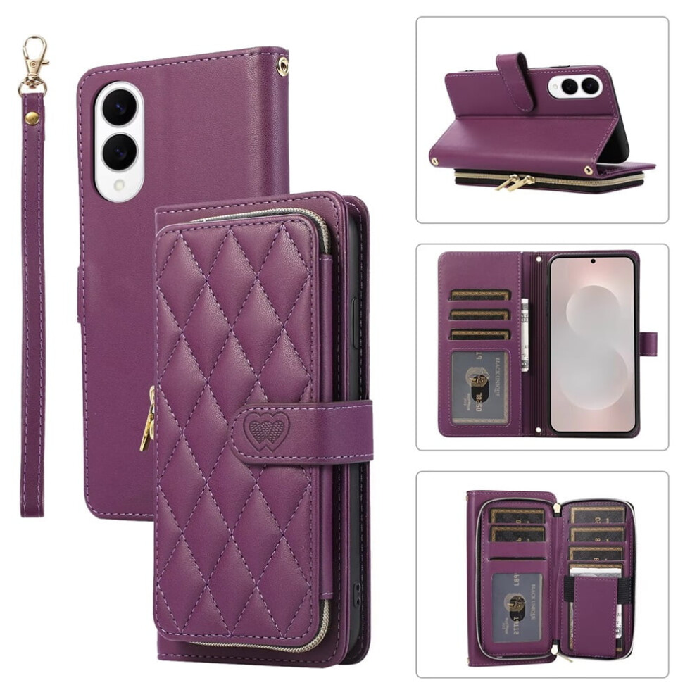 Leather Wallet Case For Samsung Galaxy S25 Edge 5G With 9170372617531
