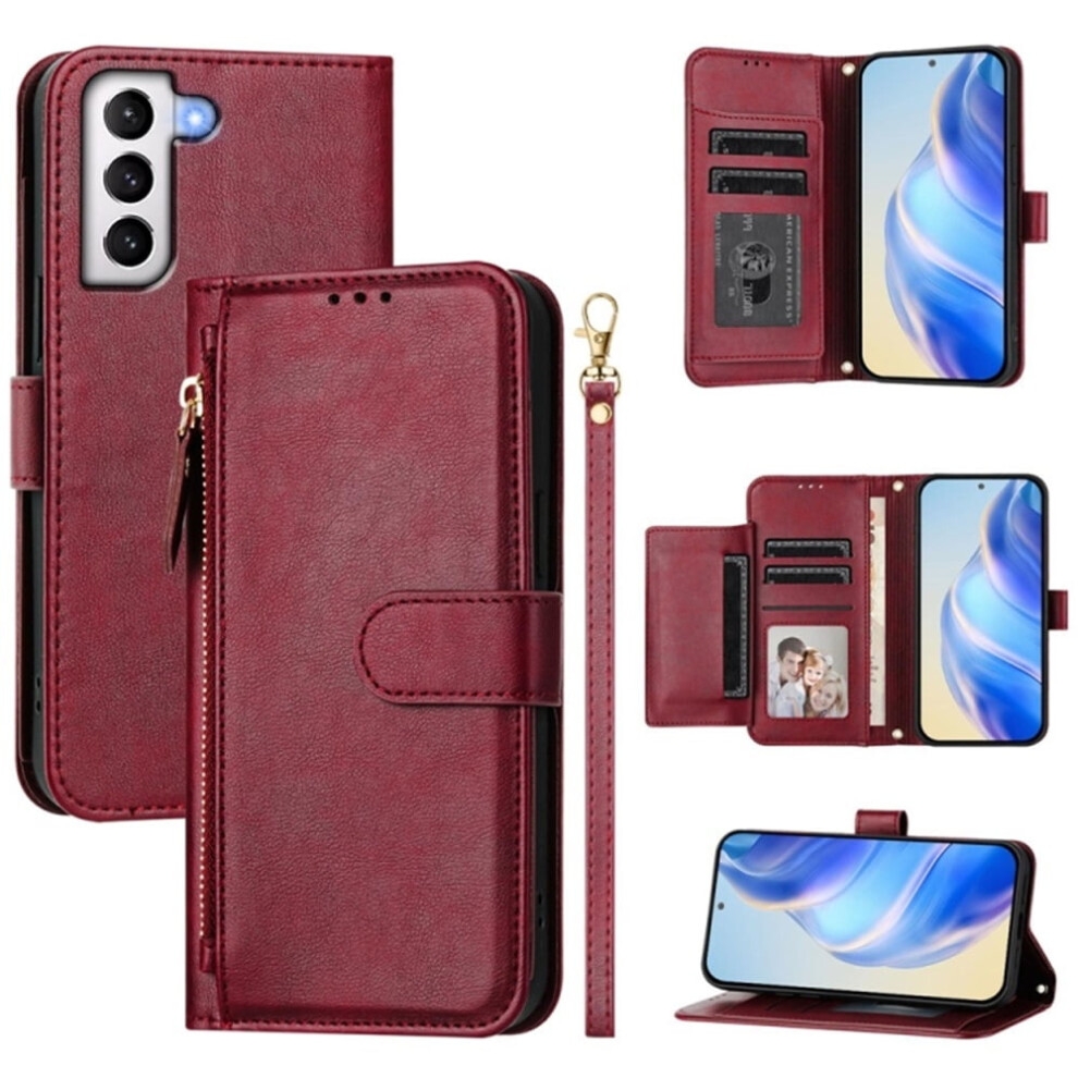 Leather Wallet Case For Samsung Galaxy S21+ 5G 6.7 Purple 9170372617784
