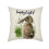 Housses de coussin décoratives de Pâques 45 x 45 cm, imprimé lapin mignon 1