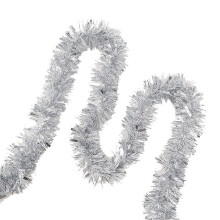 6.6FT Christmas Tinsel Garland, Metallic Tinsel Twist Garland, Christmas Tree Decorations, Home Indoor Holiday Party Supplies