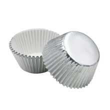 100pcs Aluminum Thickened Foil Cups, Cupcake Liners and Cake Baking Cups - Disposable Baking Cups for Muffins and Desserts