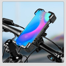 Supporto per telefono leggero per bici blu, anti-vibrazione, morsetto multifunzionale