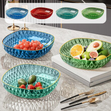 Panier à légumes en plastique avec bac de drainage pour conserver les légumes frais et faciliter l'organisation de la cuisine Topliu