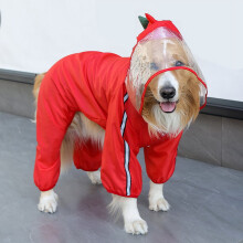 Impermeable cálido para perros con capucha y tiras reflectantes – Poncho de secado rápido para perros pequeños a grandes, diseño de panda