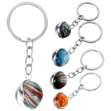 5 llaveros colgantes bonitos de aleación de zinc redondos para decorar bolsos y fiestas.