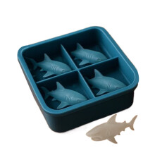 Hai-Silikonform, 3D-Eiswürfelform, niedliche Silikonform zum einfachen Herauslösen, Form für Wasser, Getränke, Küche, Haushalt, kreativ, gut