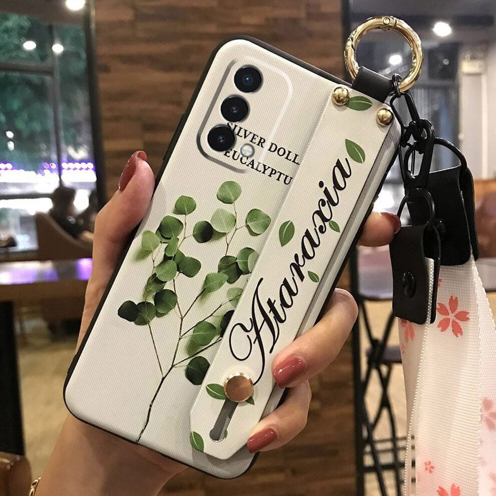 Phone Case For Oneplus Nord N200 5G Â Dirt-Resistant Silicone Kickstand With Lanyard, Wristband & Ring Stand 9130661890847